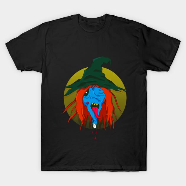 Zombie Witch T-Shirt by edycibrian